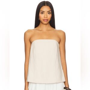 Olivia Bustier Top in French Oak
